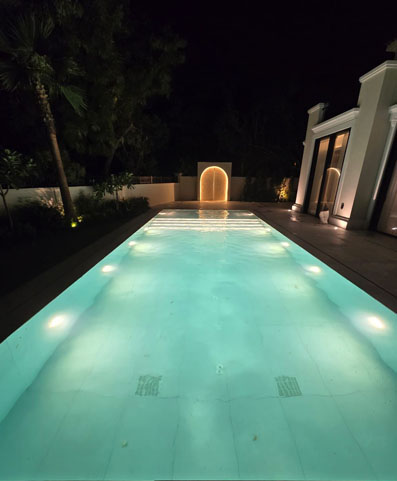 Swimmimg Pool Lighting @Arabian Raches Villa